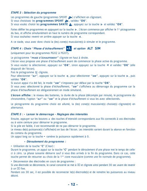 Les programmes - Sport-elec.com