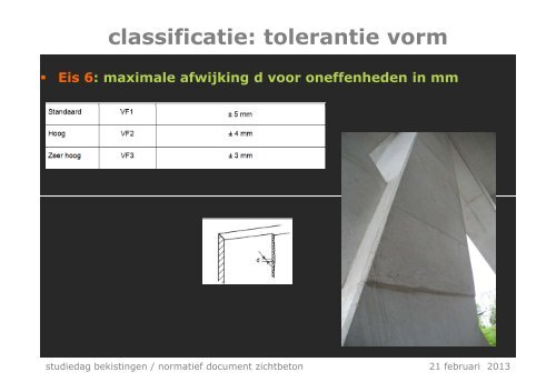 Belgisch normatief document ZICHTBETON stand van ... - Betonica