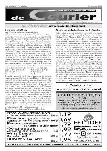 De Courier 12 Februari - Courier Heerlerbaan