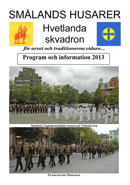 broschyr 2013 - Hvetlanda skvadron, Smålands husarer