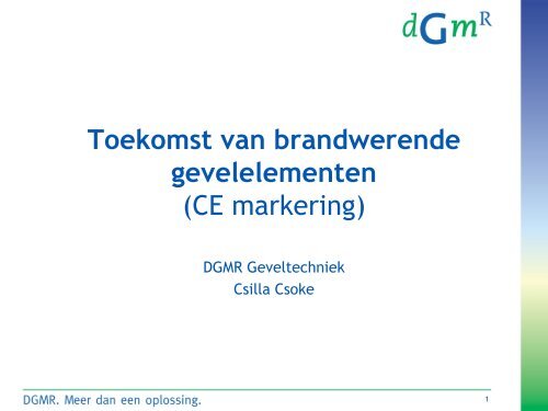 CE markering - DGMR