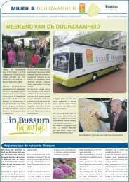 Milieu & Duurzaamheid van 5 juni 2013 - Gemeente Bussum