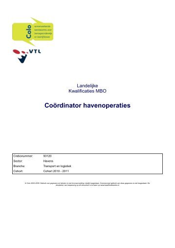 Coördinator havenoperaties - Vtl