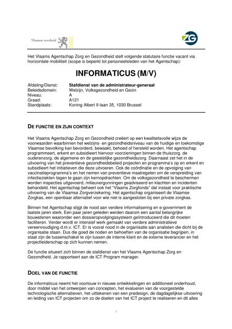 INFORMATICUS (M/V) - Jobpunt Vlaanderen