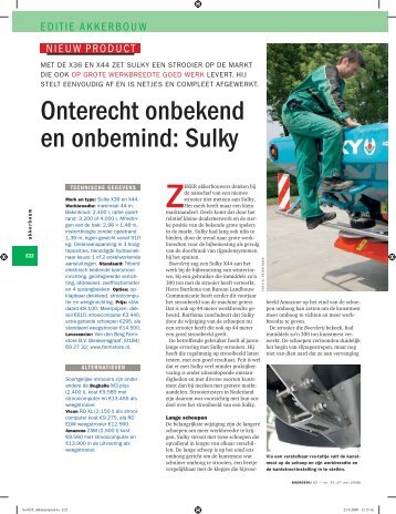 Onterecht onbekend en onbemind: Sulky - L.M. Maessen BV