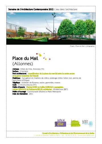 Place du Mail (Allonnes) - CAUE