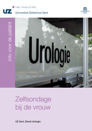 Zelfsondage bij de vrouw - UZ Gent