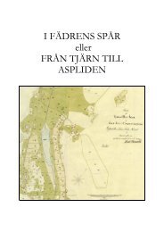 Från Tjärn till Aspliden - rsob.se