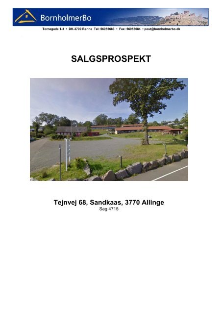 Tejnvej 68 Sandkaas - Salgsprospekt - BornholmerBo