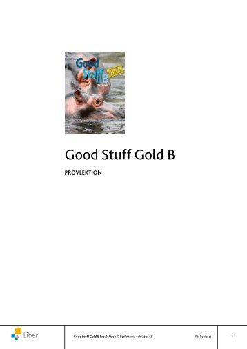 Good Stuff Gold B - Liber