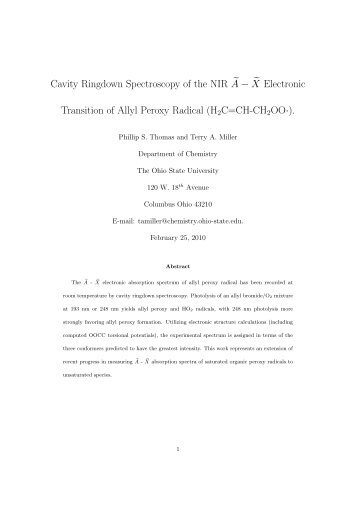 X Electronic Transition of Allyl Peroxy Radical (H2C=CH-CH2OO·).