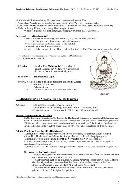 Fernöstliche Religionen: Hinduismus und Buddhismus - Kein-Plan.de