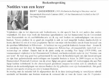 Lees hier de eerste boekbespreking - Universiteit voor Humanistiek