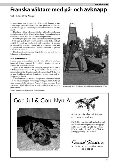 DS4-2005 - Svenska Beauceronklubben