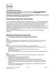 Exameneisen Particulier Onderzoeker - SVPB