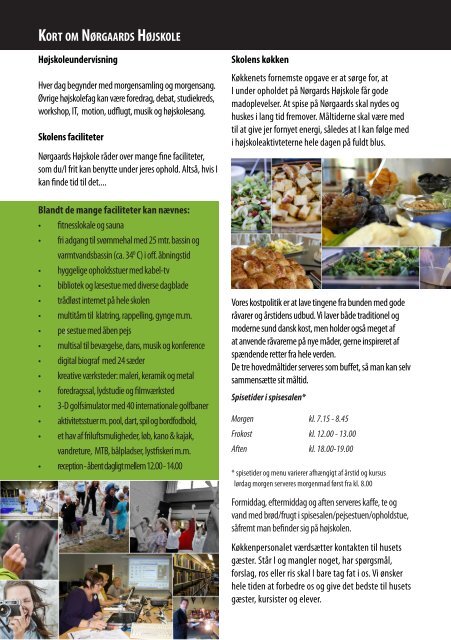 Brochure - Klik her for program. - Nørgaards Højskole