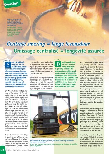 Centrale smering = lange levensduur - Equipment & Road ...