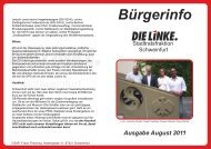 1. Ausgabe der Broschüre - DIE LINKE Schweinfurt