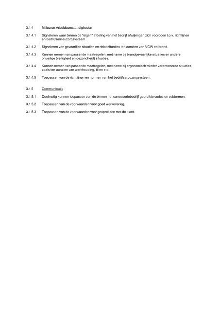 Toetstermen Praktijk Beroepsvorming (niveau 3) - VOC