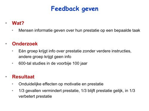 Inleiding tot prestatiebeoordeling - ACV Openbare Diensten