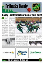 Frillesås Bandyblad 2008/09 - IdrottOnline Klubb