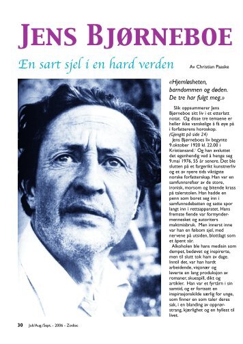 Jens Bjørneboe - Christian Paaske: Blogg