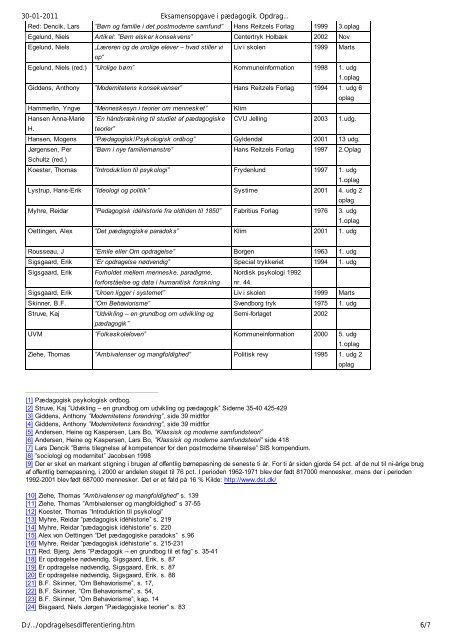 Opdragelsesdifferentiering - amhansen: Forside