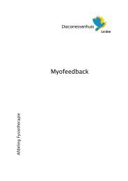 Myofeedback - Diaconessenhuis Leiden