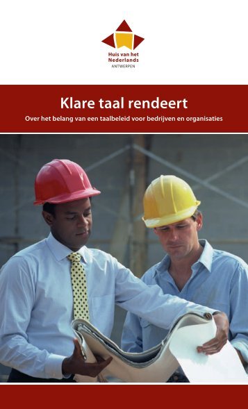 Klare taal rendeert - Huis van het Nederlands