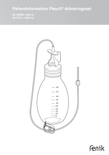 Patientinformation PleurX® dräneringsset - Fenik