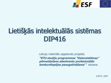 Prezentācija PDF formātā - Datorzinātnes un informācijas ...