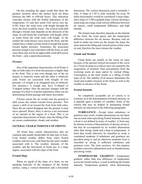 AIR MASSES AND FRONTS