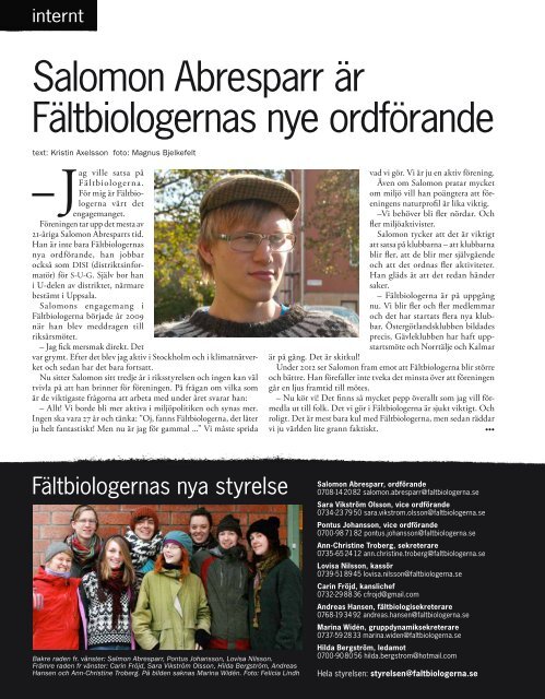 Fältbiologen 1/2012.pdf - Fältbiologerna