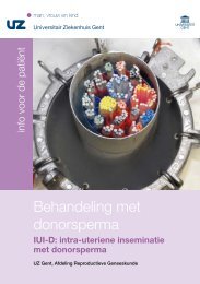 Behandeling met donorsperma - UZ Gent