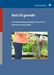 Kost til gravide - og Ernæringsrådet