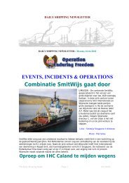 EVENTS, INCIDENTS & OPERATIONS Combinatie SmitWijs gaat door