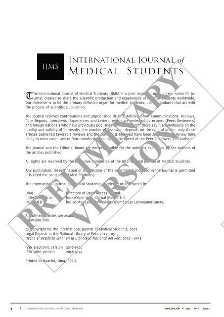 Year 2012 - Volume 1 - Issue 1 - IJMS