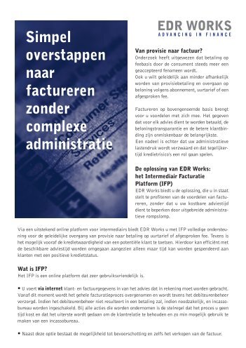 EDR Works One-Pager - I-Finance.nl