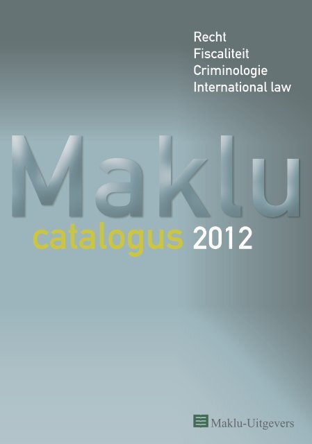 Catalogus Maklu Uitgevers 2012