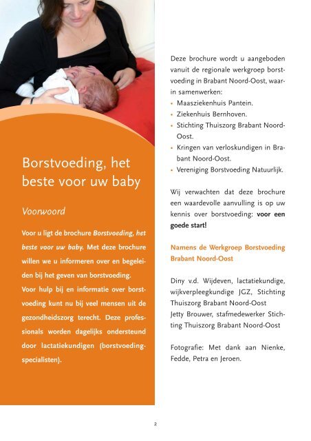 Borstvoeding, het beste voor uw baby - Thuiszorg Pantein