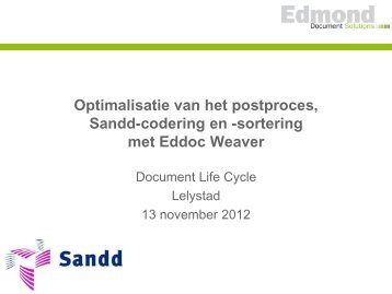 Postsortering Sandd - Edmond Document Solutions