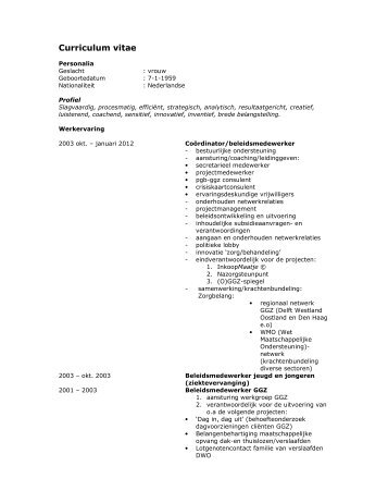 Curriculum vitae