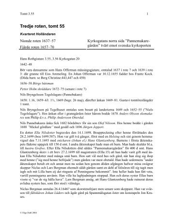 Rote 3, tomt 55 - Göteborgs tomtägare 1637-1807