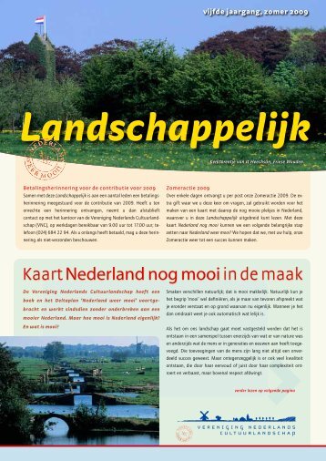 Kaart Nederland nog mooiin de maak - Vereniging Nederlands ...