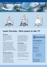 Laser Formula – Drie Lasers in één !!!! - Sailcenter