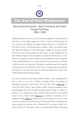 The End of Post-Modernism - depictionandpainting.net