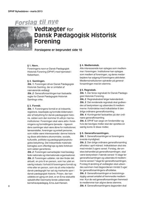 Marts 2013 - Dansk Pædagogisk-Historisk Forening