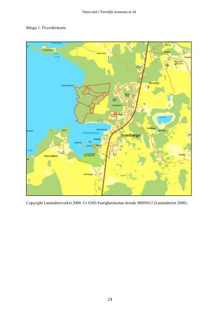 skötselplan för ett skogsområde vid Erken - Norrtälje kommun