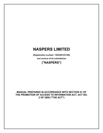 NASPERS LIMITED