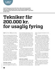 Tekniker får 200.000 kr. for usaglig fyring